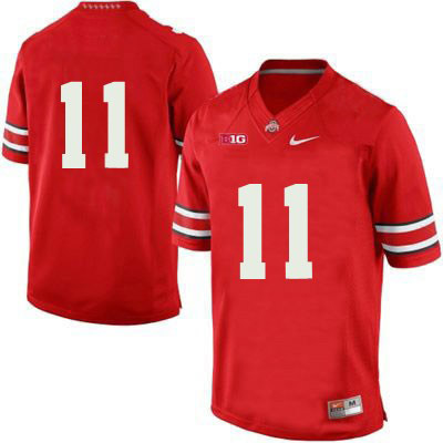 Ohio State Buckeyes Men's Only Number #11 Red Authentic Nike College NCAA Stitched Football Jersey YJ19D87HG